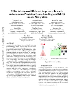 AIRA: A Low-cost IR-based Approach Towards Autonomous Precision Drone
  Landing and NLOS Indoor Navigation