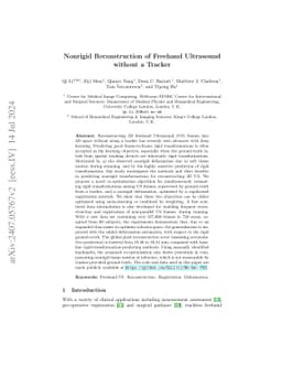 Nonrigid Reconstruction of Freehand Ultrasound without a Tracker