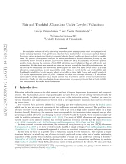 Fair and Truthful Allocations Under Leveled Valuations