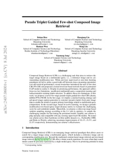 Pseudo-triplet Guided Few-shot Composed Image Retrieval