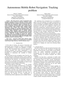Autonomous Mobile Robot Navigation: Tracking problem