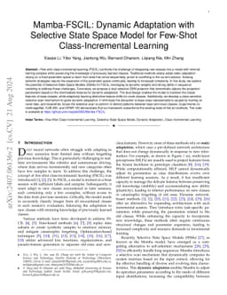 Mamba-FSCIL: Dynamic Adaptation with Selective State Space Model for
  Few-Shot Class-Incremental Learning