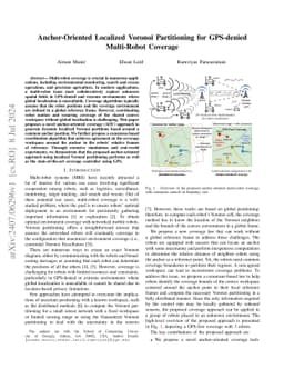 Anchor-Oriented Localized Voronoi Partitioning for GPS-denied
  Multi-Robot Coverage