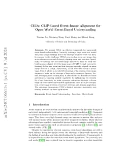 CEIA: CLIP-Based Event-Image Alignment for Open-World Event-Based
  Understanding