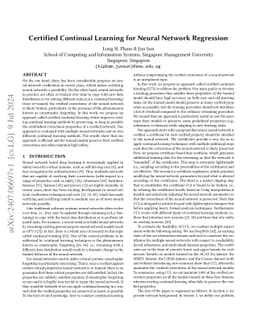 Certified Continual Learning for Neural Network Regression