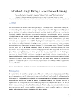 Structural Design Through Reinforcement Learning
