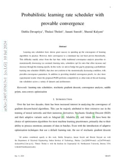 Randomness Helps Rigor: A Probabilistic Learning Rate Scheduler Bridging Theory and Deep Learning Practice