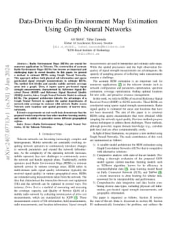 Data-Driven Radio Environment Map Estimation Using Graph Neural Networks