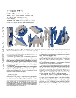 Topological Offsets