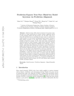 Prediction Exposes Your Face: Black-box Model Inversion via Prediction
  Alignment