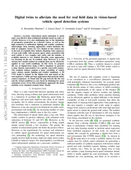Digital twins to alleviate the need for real field data in vision-based
  vehicle speed detection systems