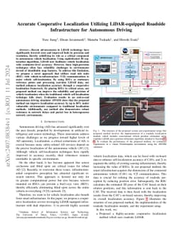 Accurate Cooperative Localization Utilizing LiDAR-equipped Roadside
  Infrastructure for Autonomous Driving