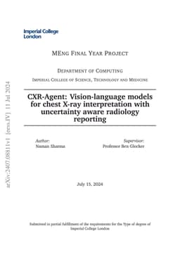 CXR-Agent: Vision-language models for chest X-ray interpretation with
  uncertainty aware radiology reporting