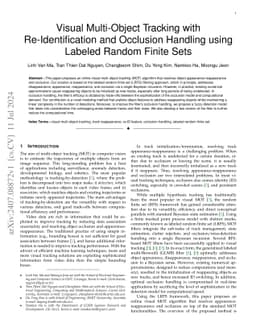 Visual Multi-Object Tracking with Re-Identification and Occlusion
  Handling using Labeled Random Finite Sets