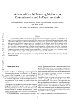 Advanced Graph Clustering Methods: A Comprehensive and In-Depth Analysis