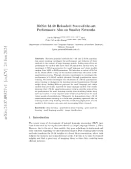 BitNet b1.58 Reloaded: State-of-the-art Performance Also on Smaller
  Networks