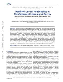 Hamilton-Jacobi Reachability in Reinforcement Learning: A Survey