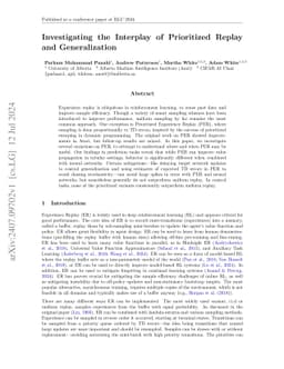 Investigating the Interplay of Prioritized Replay and Generalization