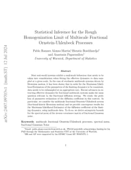 Statistical Inference for the Rough Homogenization Limit of Multiscale
  Fractional Ornstein-Uhlenbeck Processes