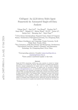 CellAgent: An LLM-driven Multi-Agent Framework for Automated Single-cell
  Data Analysis