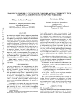 Harnessing Feature Clustering For Enhanced Anomaly Detection With
  Variational Autoencoder And Dynamic Threshold