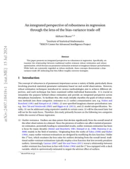 An integrated perspective of robustness in regression through the lens
  of the bias-variance trade-off