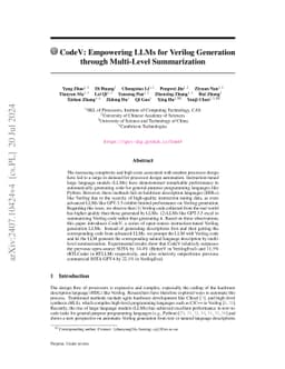 CodeV: Empowering LLMs with HDL Generation through Multi-Level Summarization