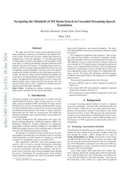 Navigating the Minefield of MT Beam Search in Cascaded Streaming Speech
  Translation