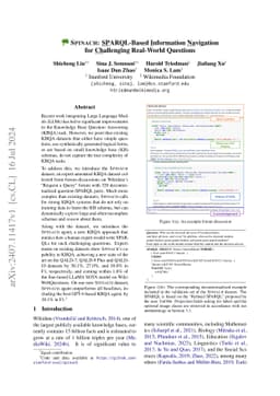 SPINACH: SPARQL-Based Information Navigation for Challenging Real-World
  Questions