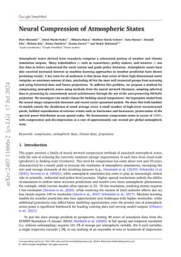Neural Compression of Atmospheric States