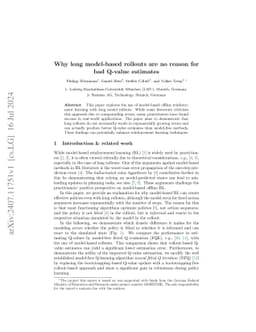 Why long model-based rollouts are no reason for bad Q-value estimates