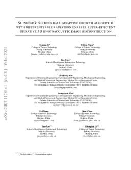 SlingBAG: Sliding ball adaptive growth algorithm with differentiable
  radiation enables super-efficient iterative 3D photoacoustic image
  reconstruction
