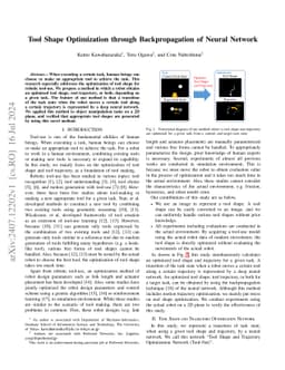Tool Shape Optimization through Backpropagation of Neural Network