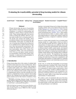 Evaluating the transferability potential of deep learning models for
  climate downscaling