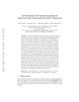 An Evaluation of Continual Learning for Advanced Node Semiconductor
  Defect Inspection