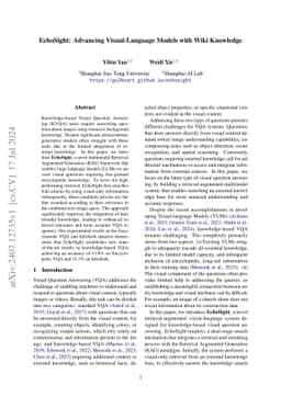 EchoSight: Advancing Visual-Language Models with Wiki Knowledge