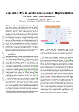 Capturing Style in Author and Document Representation