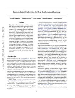Random Latent Exploration for Deep Reinforcement Learning