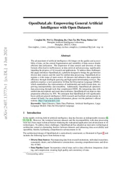 OpenDataLab: Empowering General Artificial Intelligence with Open
  Datasets