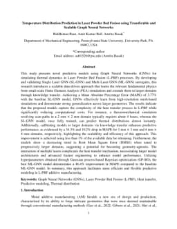 Temperature Distribution Prediction in Laser Powder Bed Fusion using
  Transferable and Scalable Graph Neural Networks