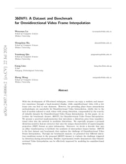 360VFI: A Dataset and Benchmark for Omnidirectional Video Frame
  Interpolation
