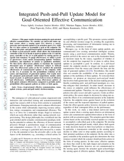 Integrated Push-and-Pull Update Model for Goal-Oriented Effective Communication