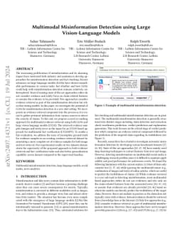 Multimodal Misinformation Detection using Large Vision-Language Models