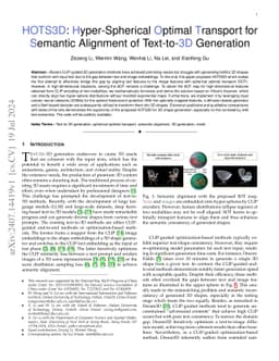 HOTS3D: Hyper-Spherical Optimal Transport for Semantic Alignment of
  Text-to-3D Generation
