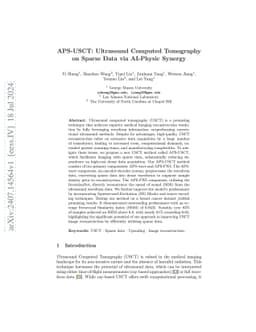 APS-USCT: Ultrasound Computed Tomography on Sparse Data via AI-Physic
  Synergy