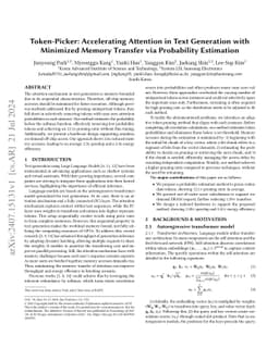 Token-Picker: Accelerating Attention in Text Generation with Minimized
  Memory Transfer via Probability Estimation