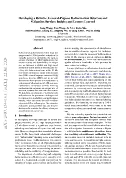 Developing a Reliable, Fast, General-Purpose Hallucination Detection and Mitigation Service