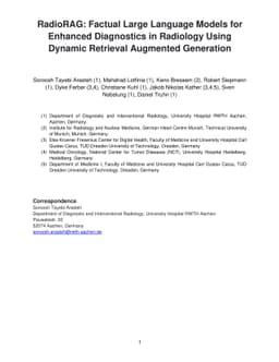 RadioRAG: Factual Large Language Models for Enhanced Diagnostics in
  Radiology Using Dynamic Retrieval Augmented Generation
