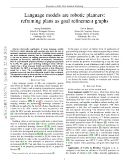 Language models are robotic planners: reframing plans as goal refinement
  graphs