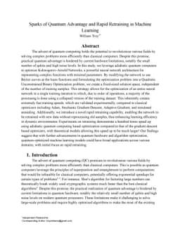 Sparks of Quantum Advantage and Rapid Retraining in Machine Learning